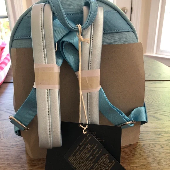 Loungefly Disney Cinderella Blue Bow Dress Mini Backpack -new - Picture 4 of 7